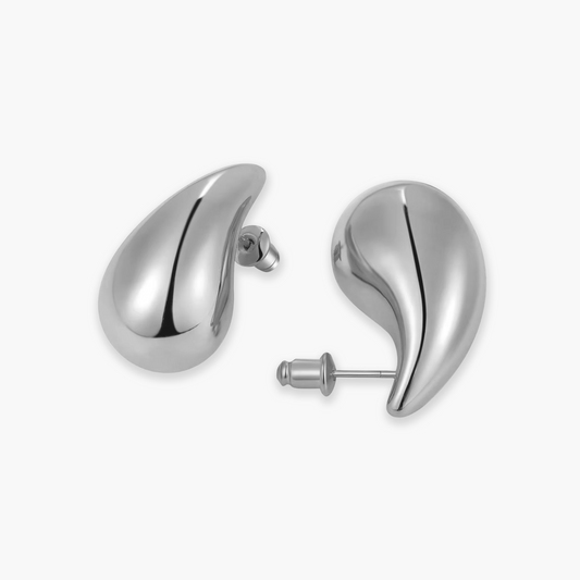 Brincos The Drop com Formato de Gota em Ouro 18k ou Prata