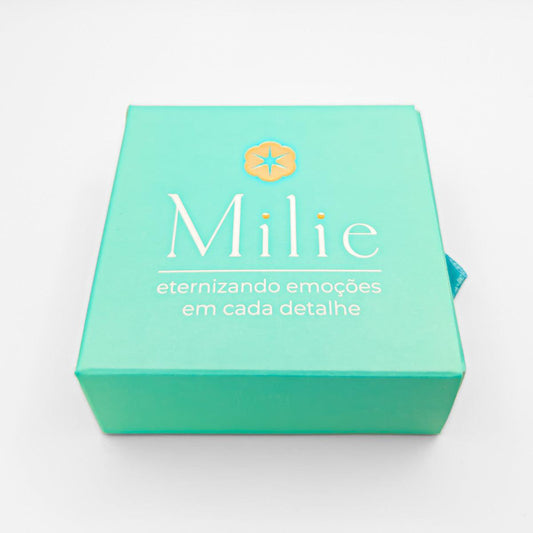 Chaveiro com Pingente Nome Personalizado em Aço Inox Premium - Milie