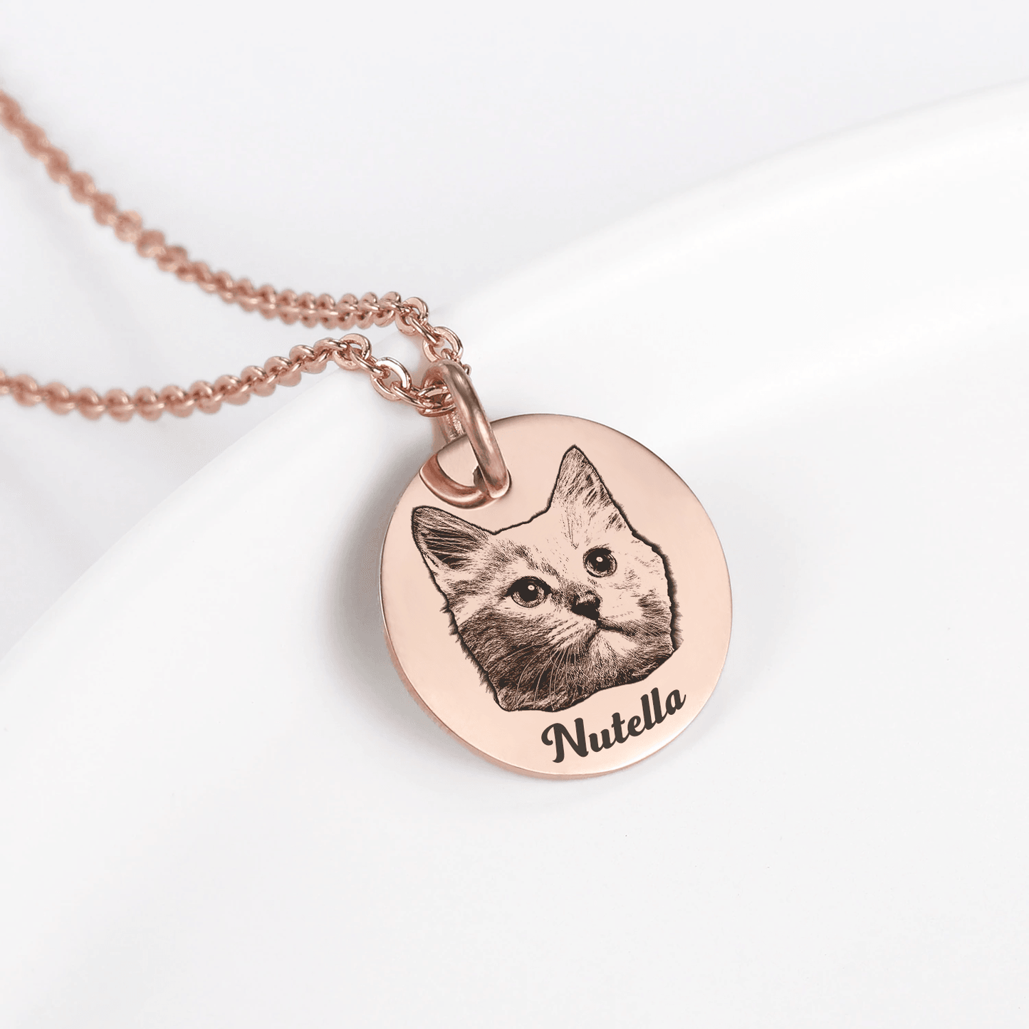 Colar com Pingente Redondo 15mm com Foto Personalizada em Aço Inox Premium - Milie