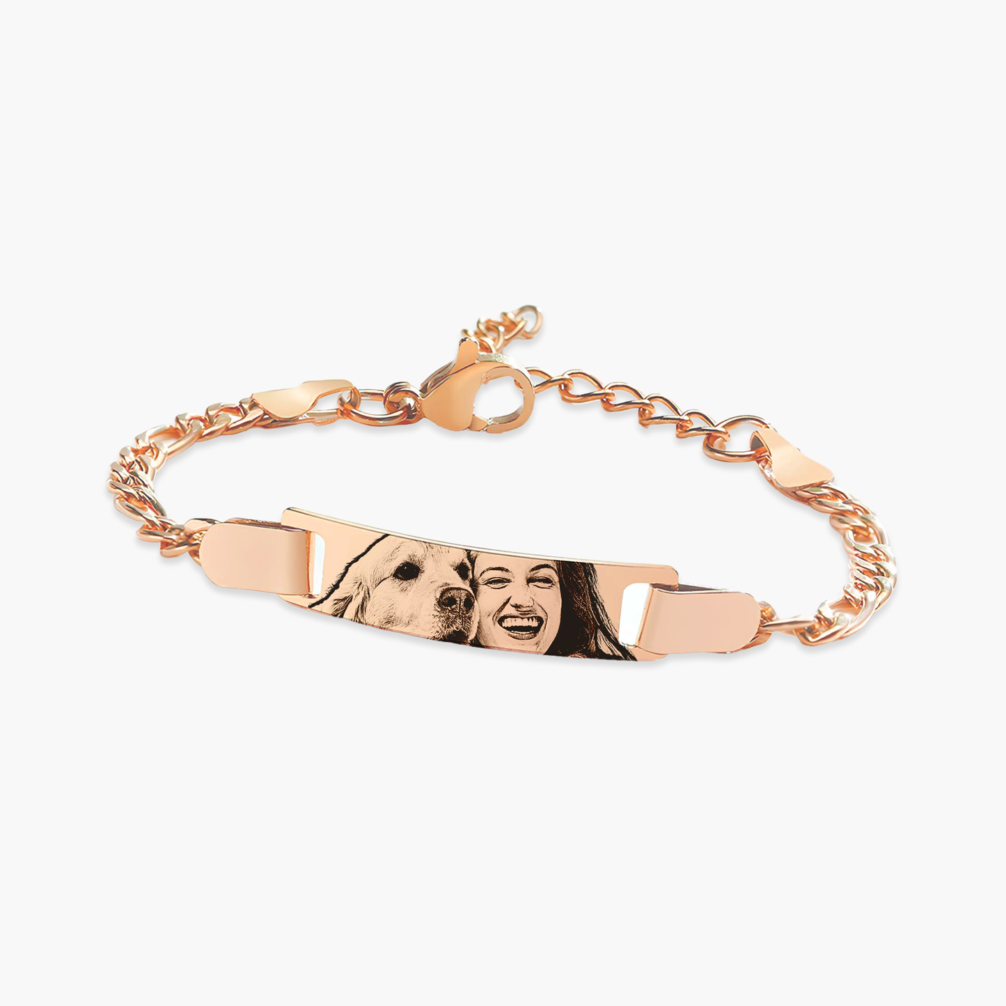 Pulseira com Olhar Personalizado em Aço Inox Premium