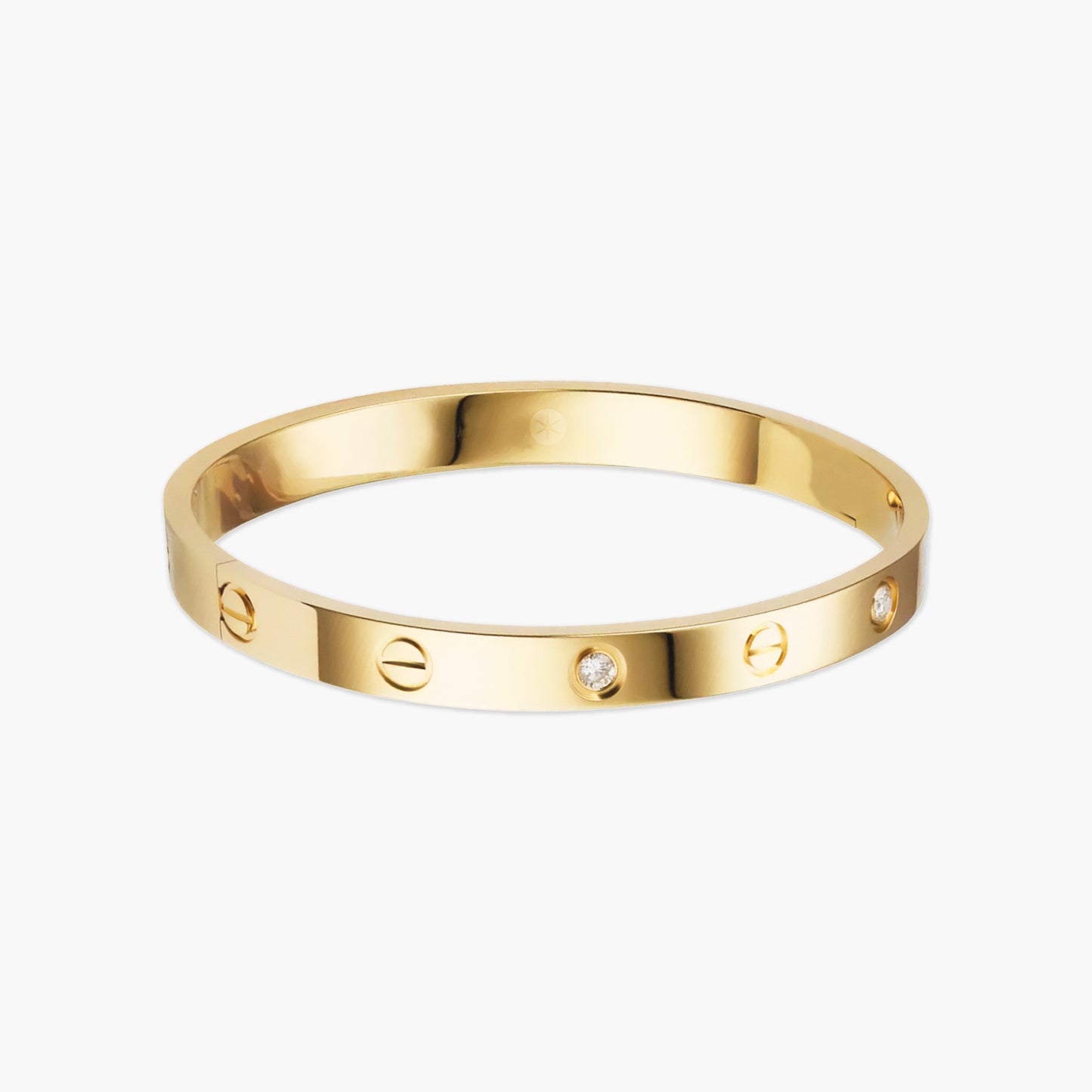 Bracelete Rígido Zion em Ouro 18k ou Prata com Zircônias