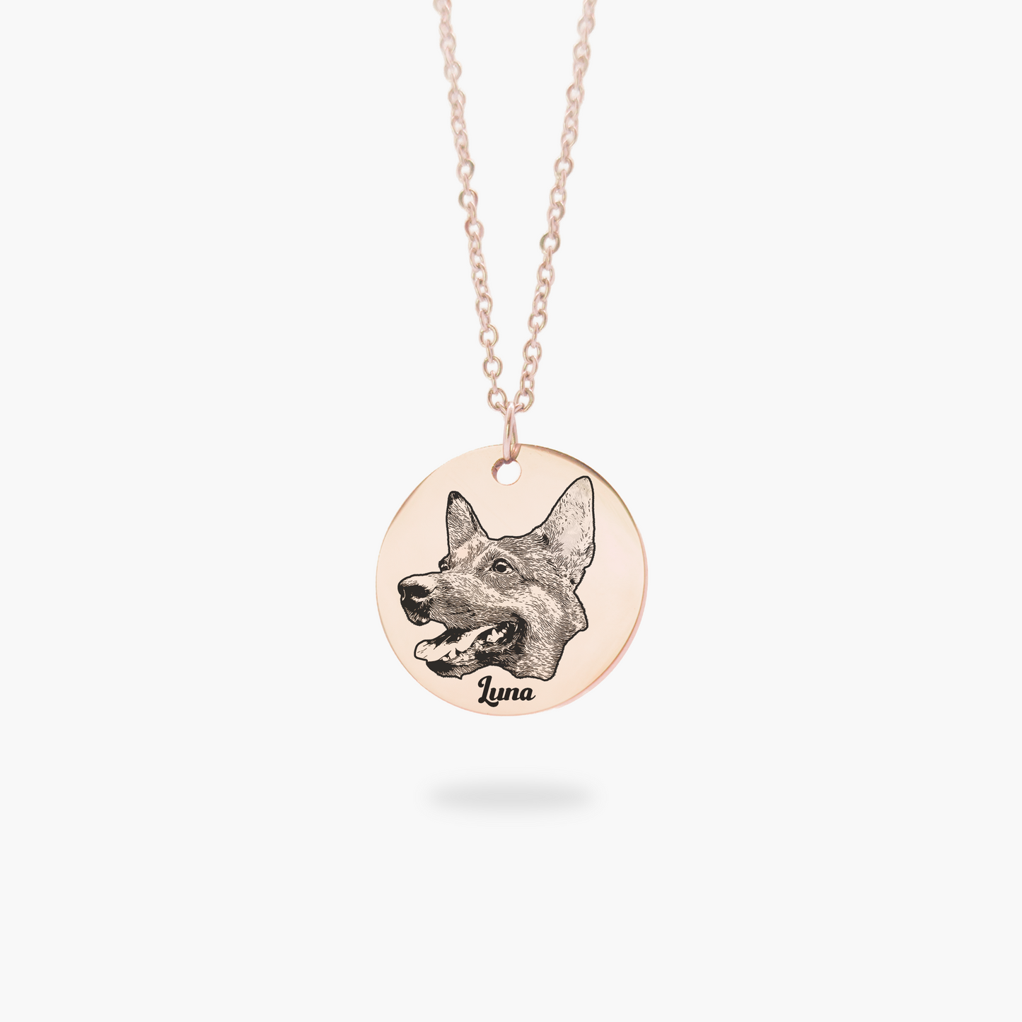 Colar com Pingente Redondo 20mm Personalizado em Aço Inox Premium