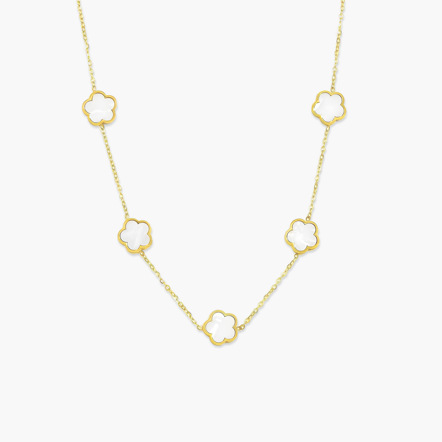 Colar Trevo Colors em Ouro 18k