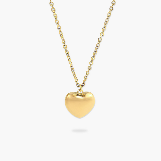 Colar Love Heart com Pingente de Coração em Ouro 18k ou Prata
