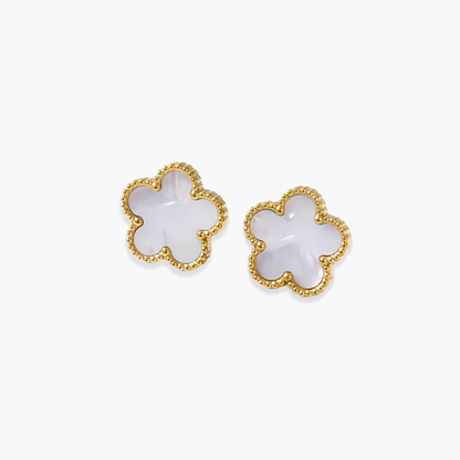 Brinco Trevo Colors em Ouro 18k