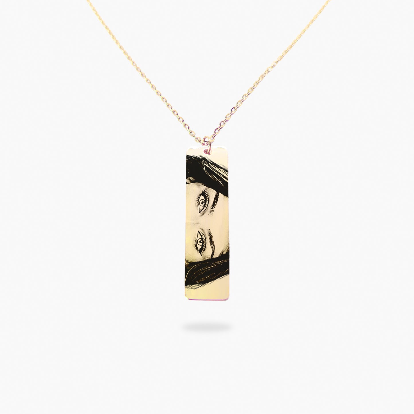 Colar com Olhar Personalizado em Aço Inox Premium