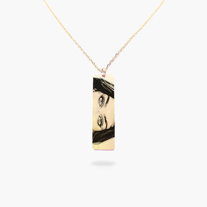 Colar com Olhar Personalizado em Aço Inox Premium