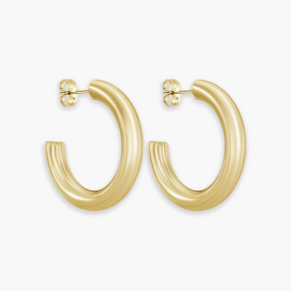 Brincos Oura de Argola Aberta 18k ou Prata