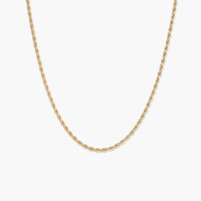 Corrente Rope em Ouro 18k ou Prata
