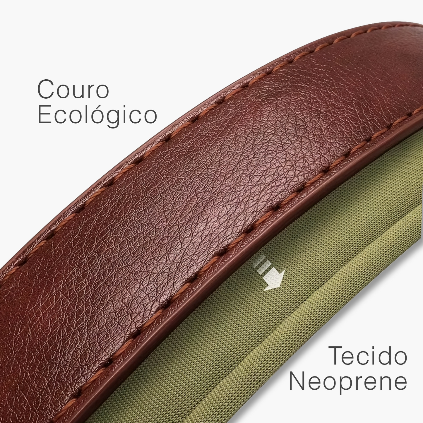 Coleira Pet de Couro com Tag Personalizada com Nome e Telefone para Cães e Gatos