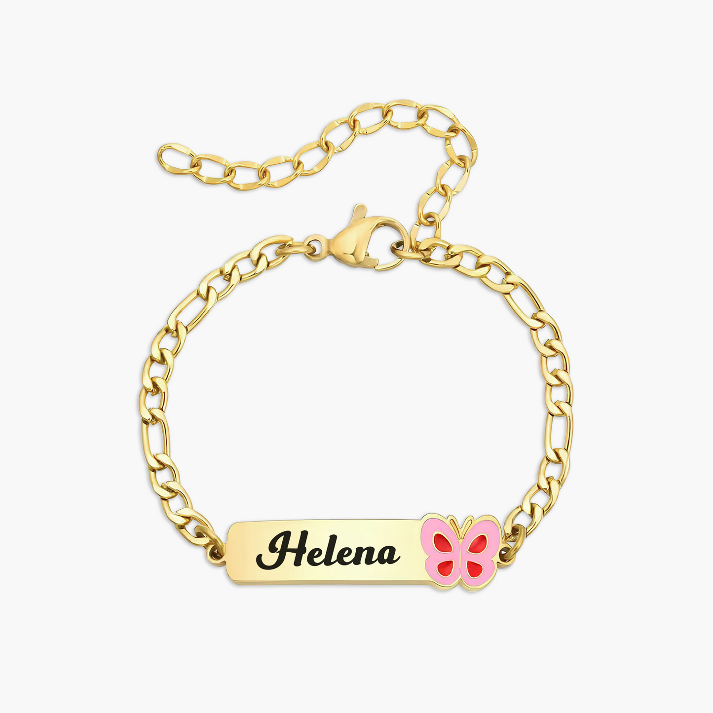 Pulseira Infantil Personalizada com Nome em Aço Inox Premium