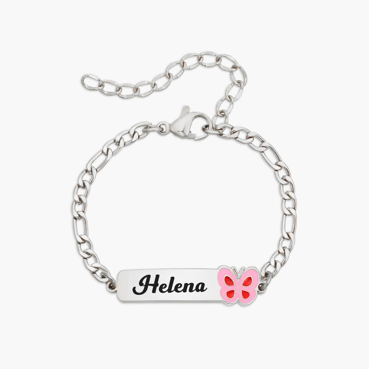 Pulseira Infantil Personalizada com Nome em Aço Inox Premium