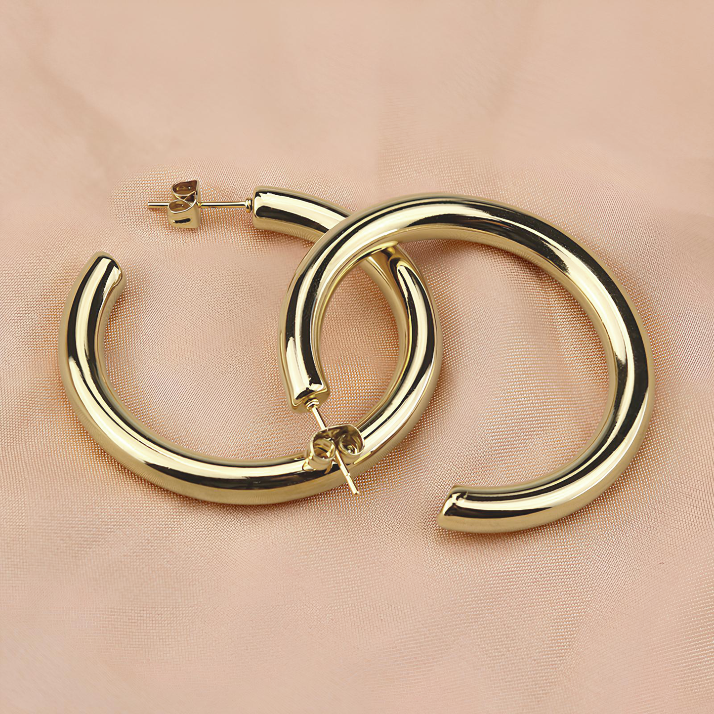 Brincos Oura de Argola Aberta 18k ou Prata