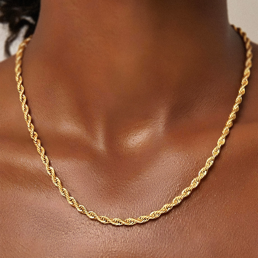 Corrente Rope em Ouro 18k ou Prata