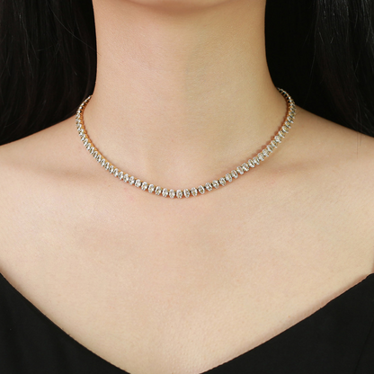 Conjunto Riviera em Ouro 18k ou Prata Cravejado com Pedras de Zircônia