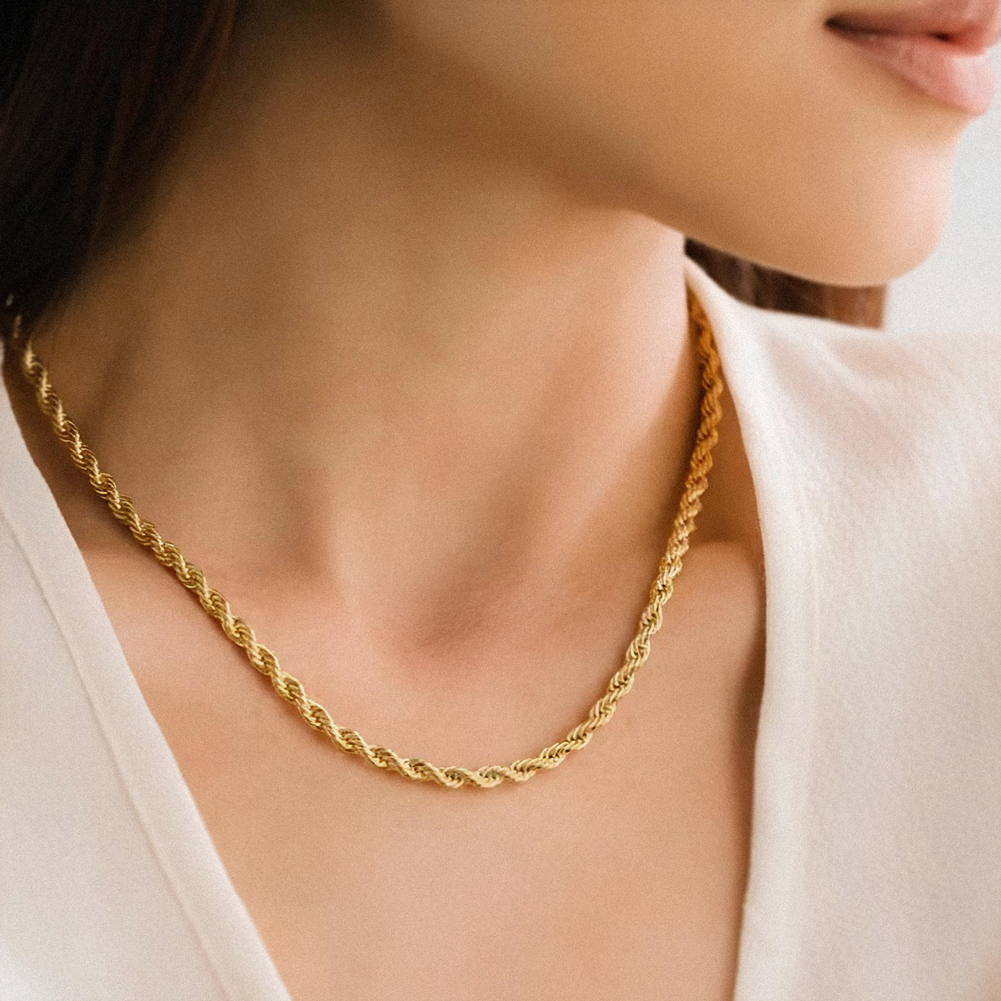 Corrente Rope em Ouro 18k ou Prata