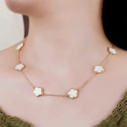 Conjunto Trevo Colors em Ouro 18k