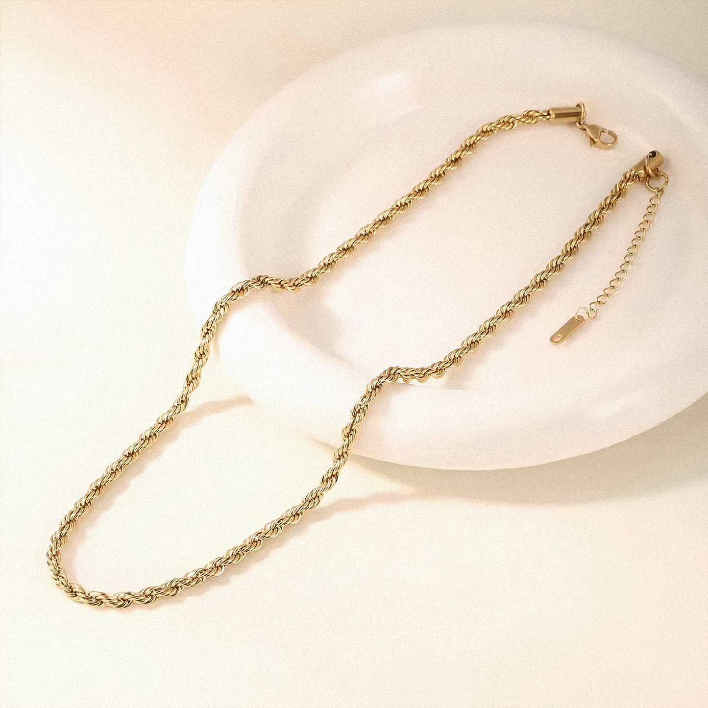 Corrente Rope em Ouro 18k ou Prata