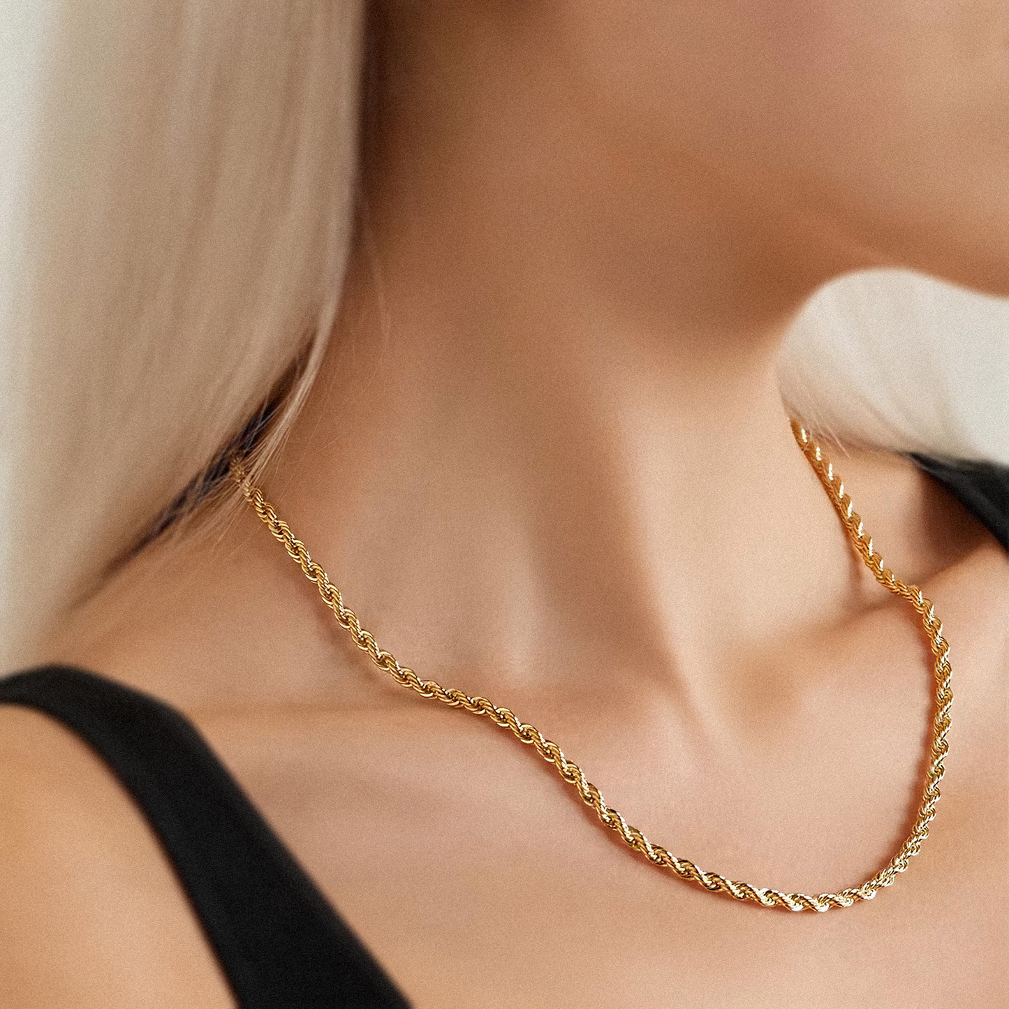 Corrente Rope em Ouro 18k ou Prata