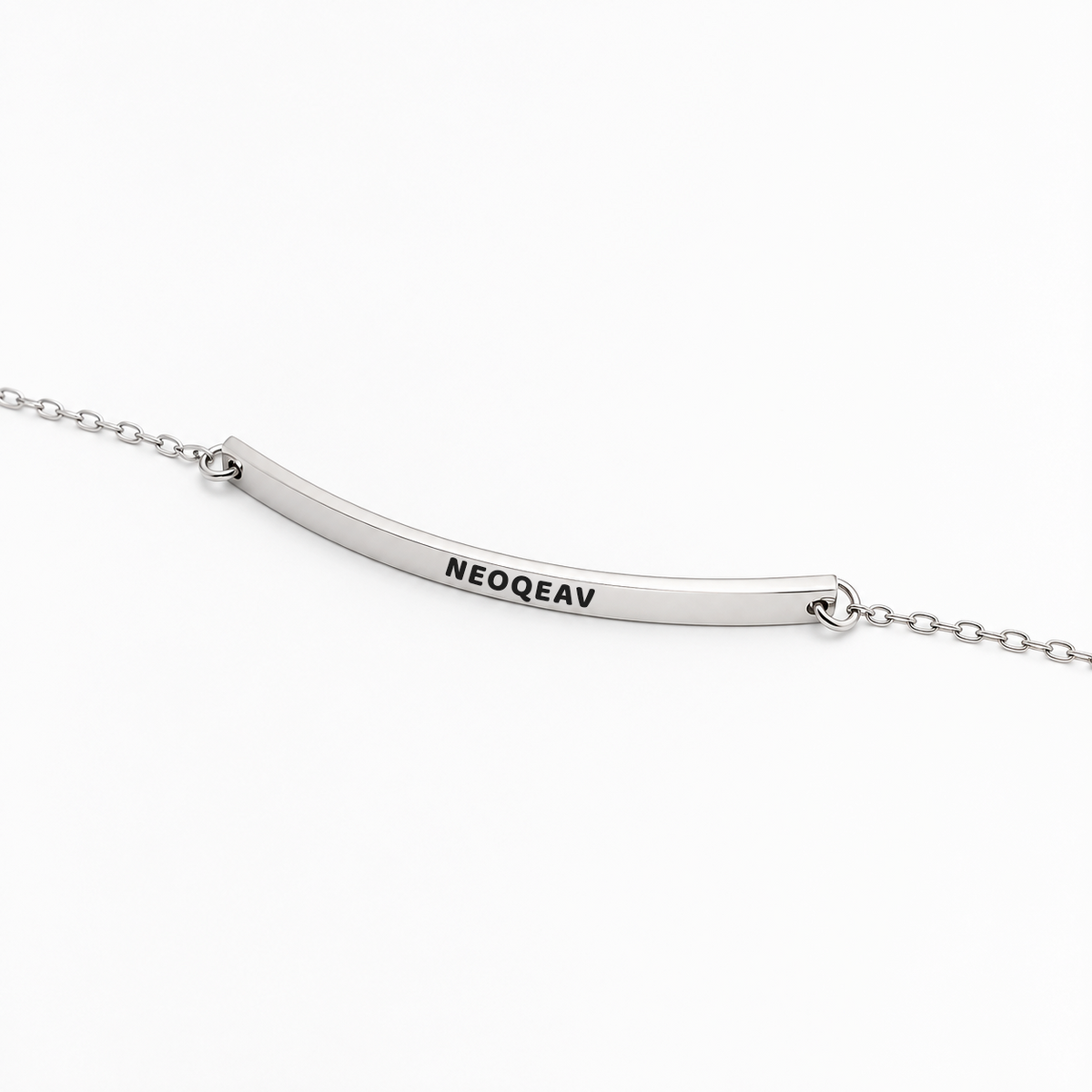 Pulseira Tag Inox Personalizada com Nome em Aço Inox Premium