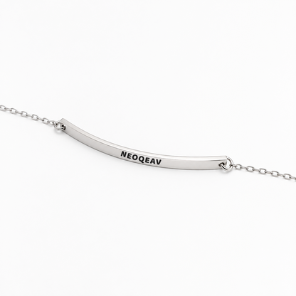 Pulseira Tag Inox Personalizada com Nome em Aço Inox Premium