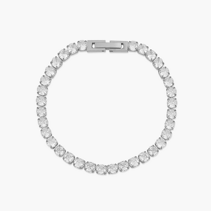 Pulseira Riviera em Ouro 18k ou Prata Cravejada com Pedras de Zircônia