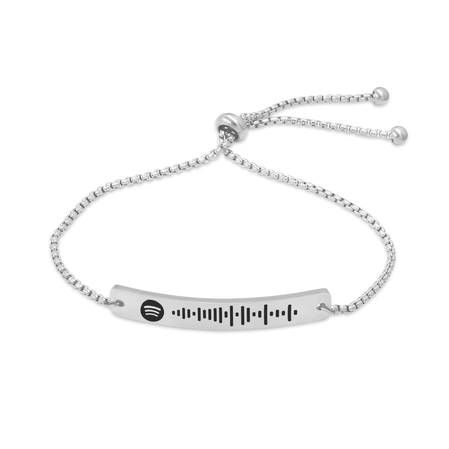 Pulseira com QR Code Música Spotify Personalizado em Aço Inox Premium