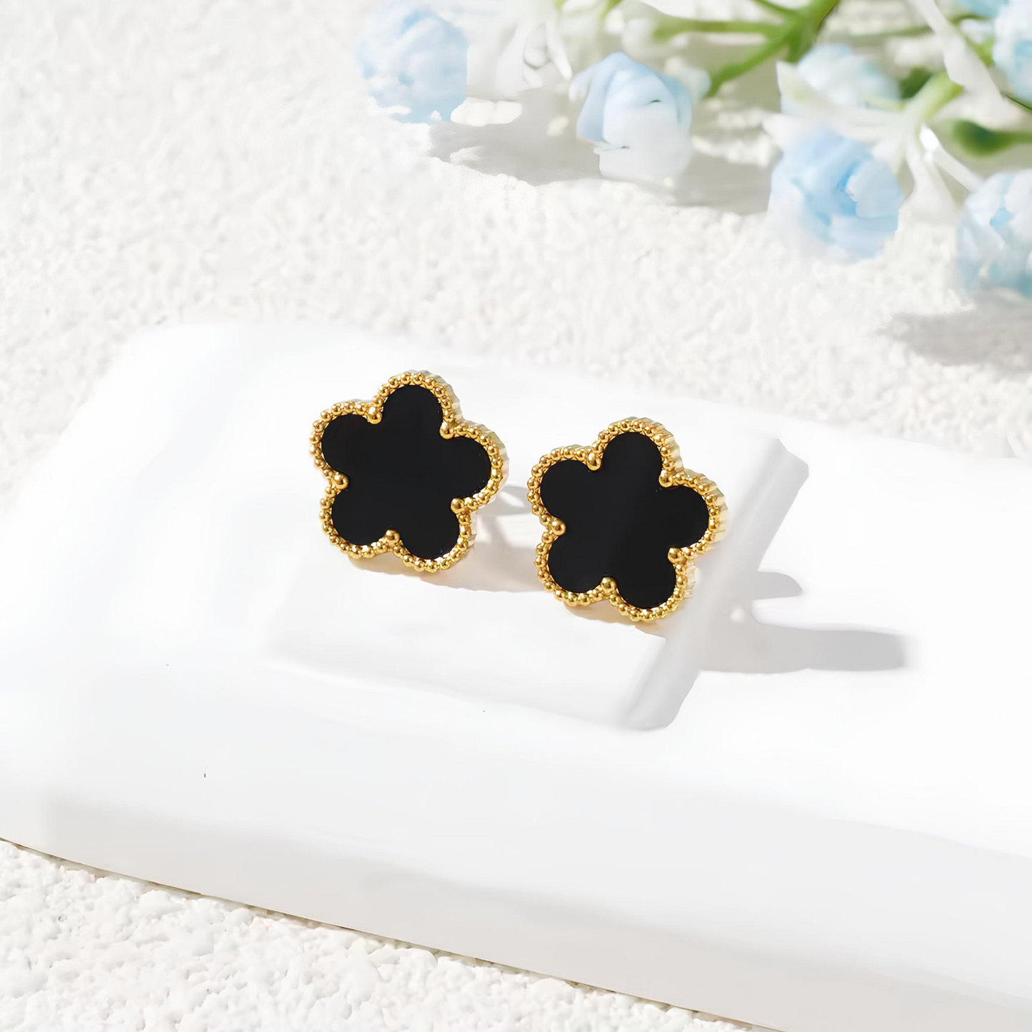 Conjunto Trevo Colors em Ouro 18k