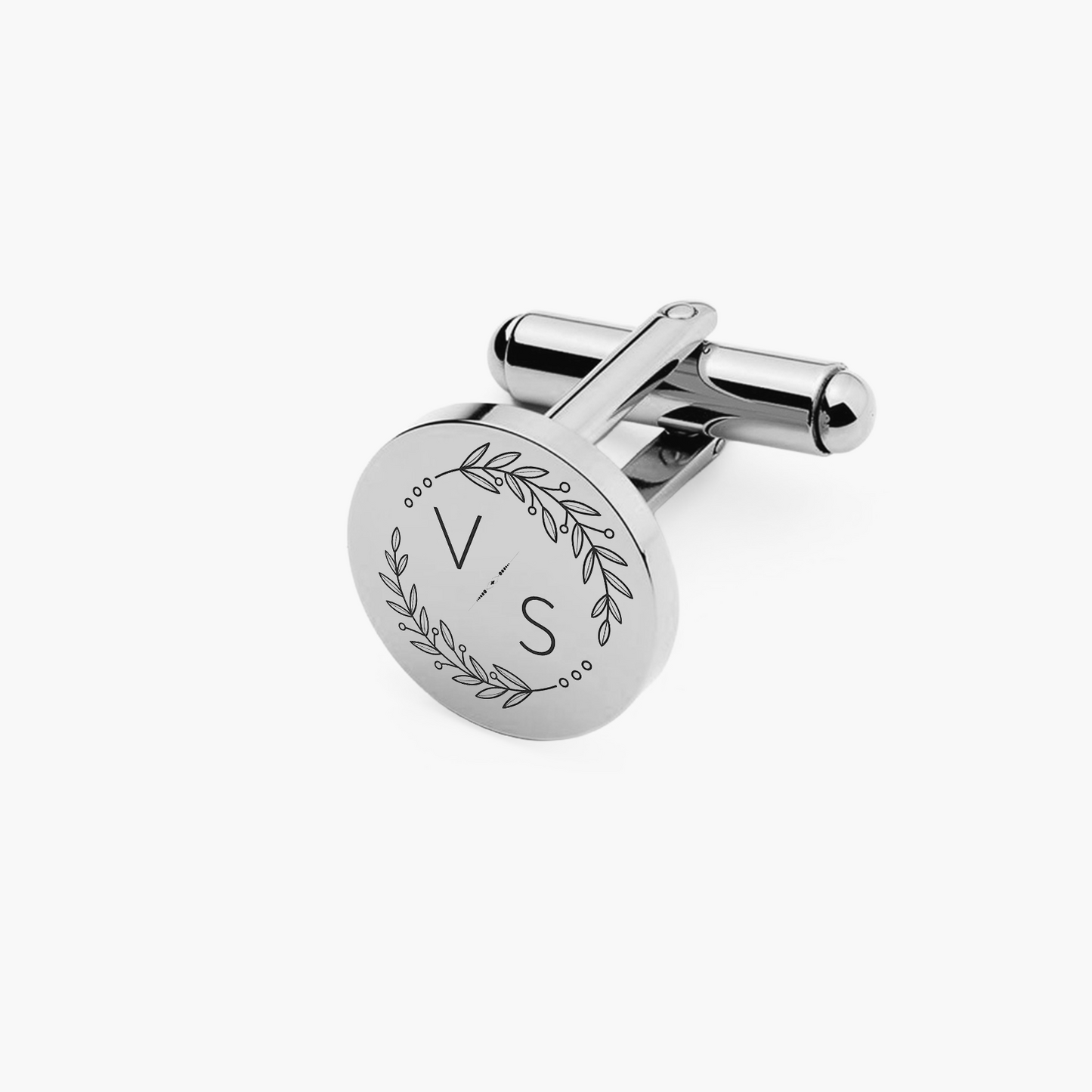 Par de Abotoadura Redondas ou Quadradas Personalizadas em Aço Inox Premium