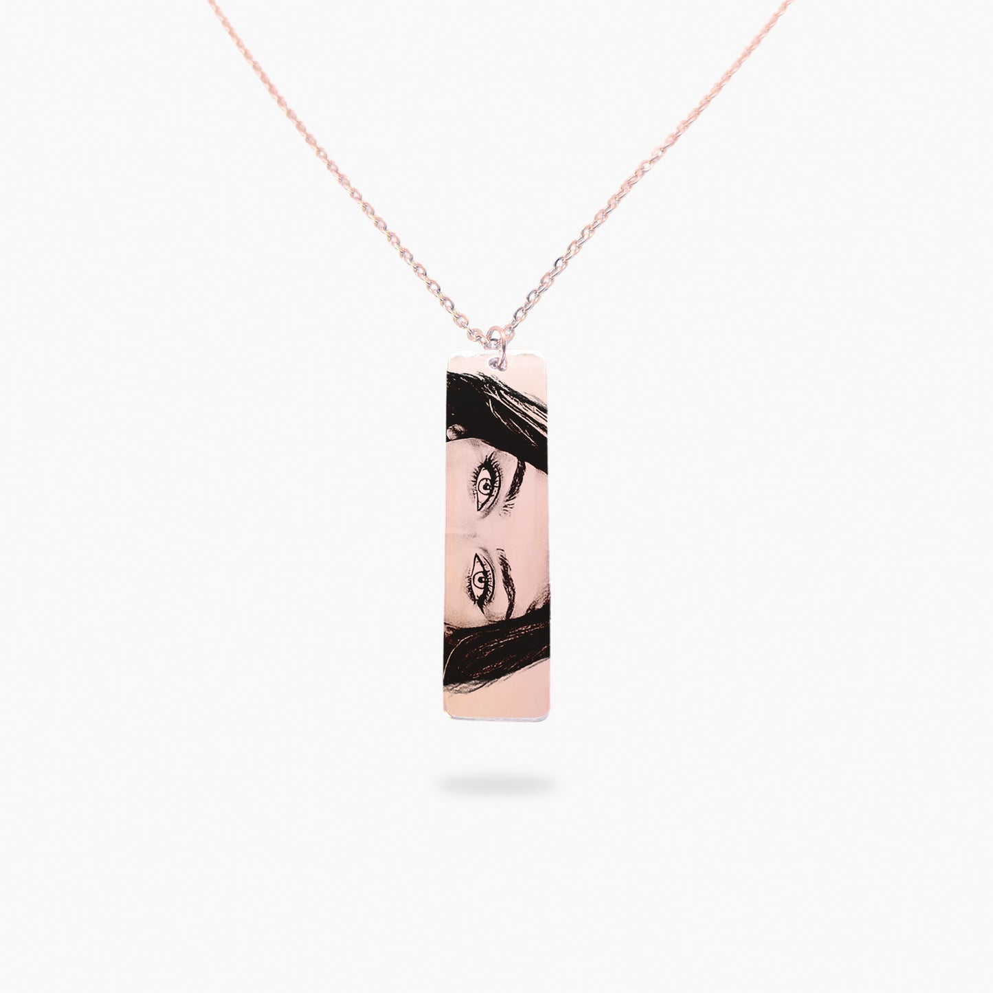 Colar com Olhar Personalizado em Aço Inox Premium