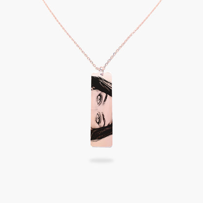 Colar com Olhar Personalizado em Aço Inox Premium