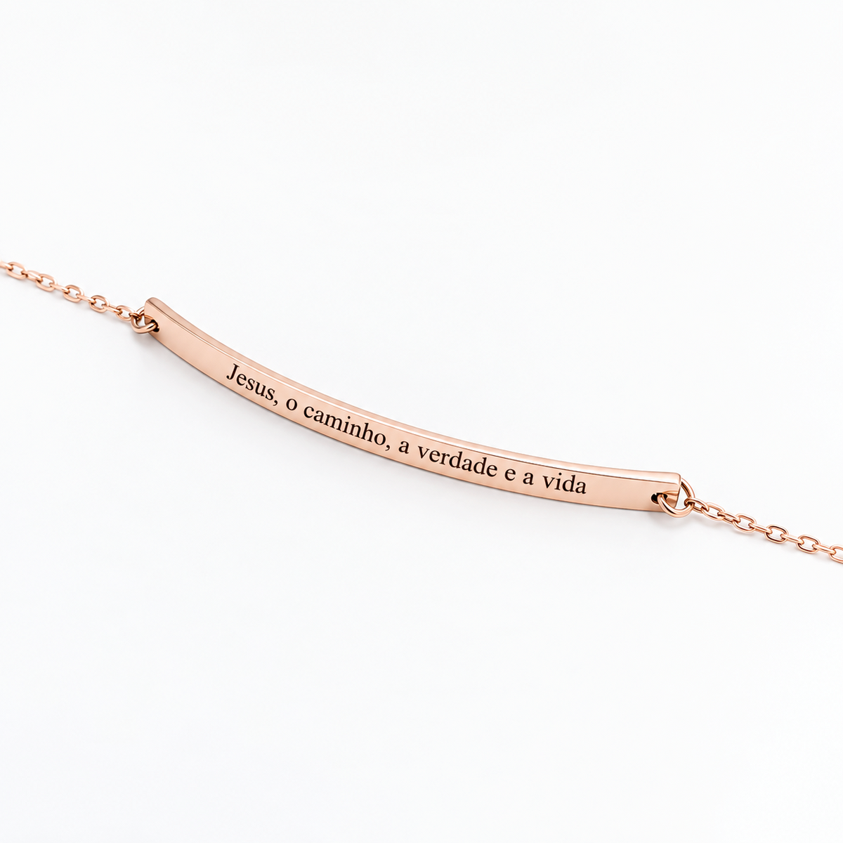 Pulseira Tag Inox Personalizada com Nome em Aço Inox Premium